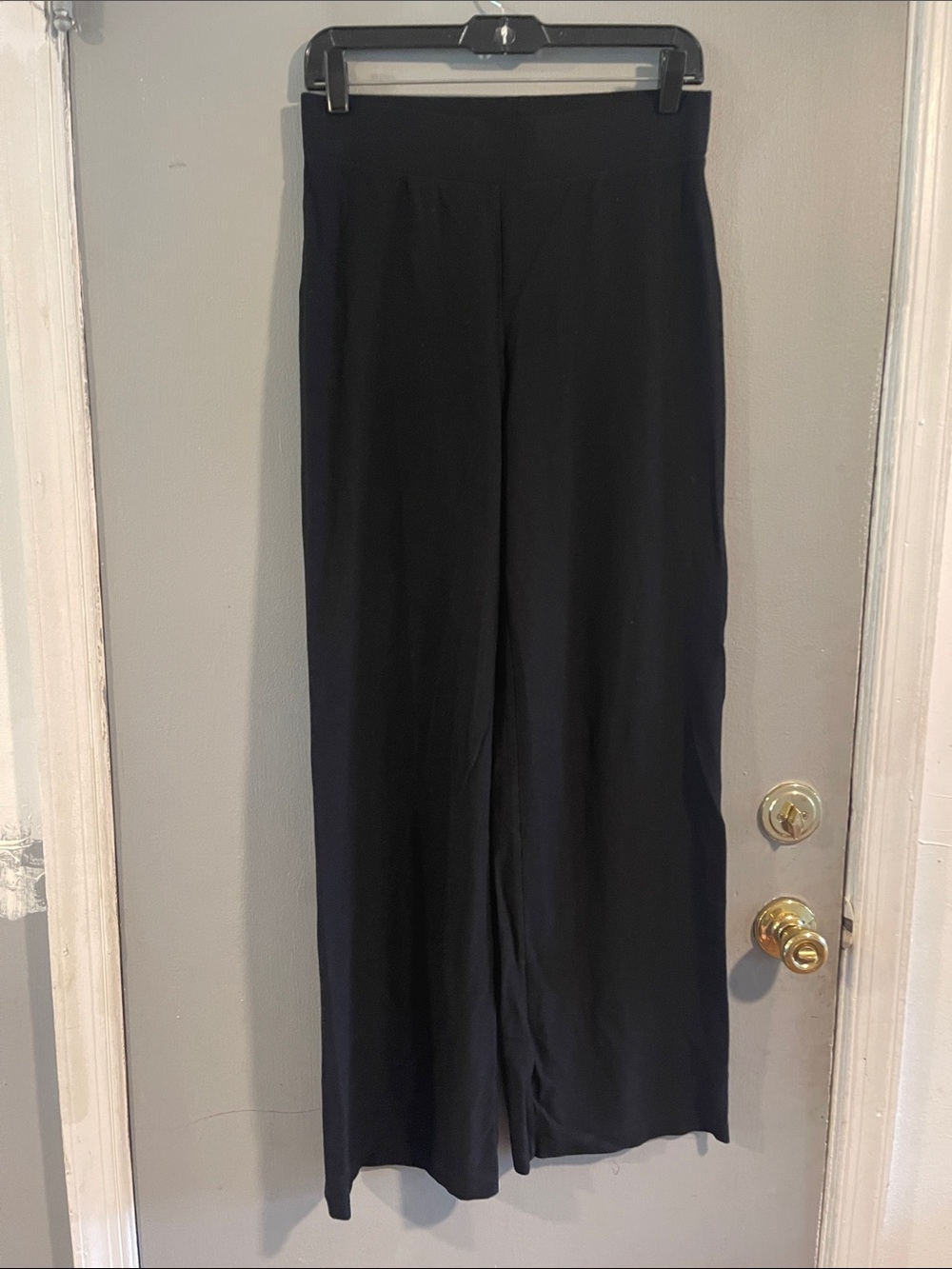 Eileen Fisher Black Pull-On Wide Leg Pants Size XS